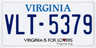 VA license plate VLT5379