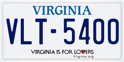 VA license plate VLT5400