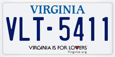 VA license plate VLT5411