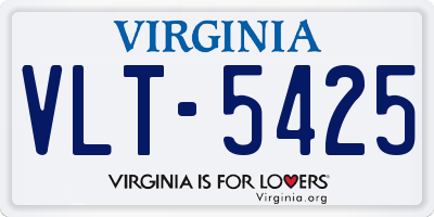 VA license plate VLT5425