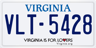 VA license plate VLT5428
