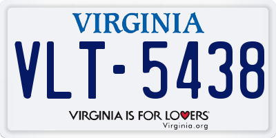 VA license plate VLT5438