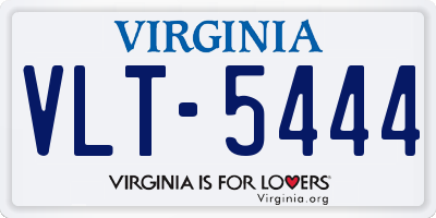 VA license plate VLT5444