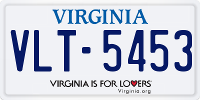 VA license plate VLT5453