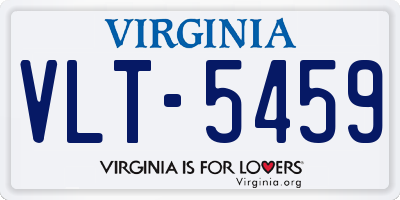 VA license plate VLT5459