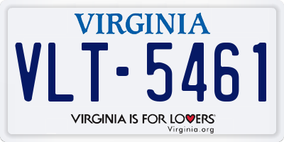 VA license plate VLT5461
