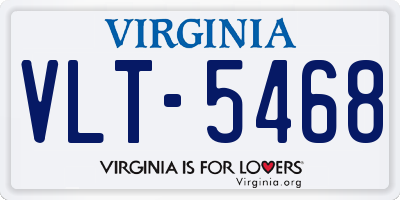VA license plate VLT5468