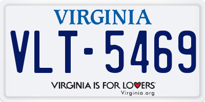 VA license plate VLT5469