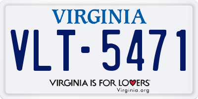 VA license plate VLT5471