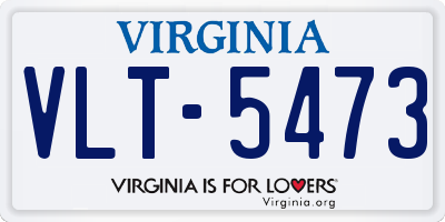 VA license plate VLT5473