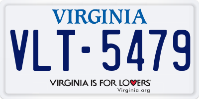 VA license plate VLT5479
