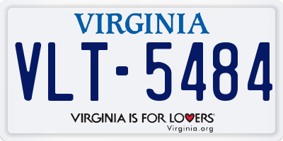 VA license plate VLT5484