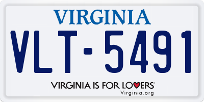 VA license plate VLT5491