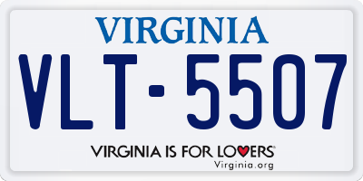 VA license plate VLT5507