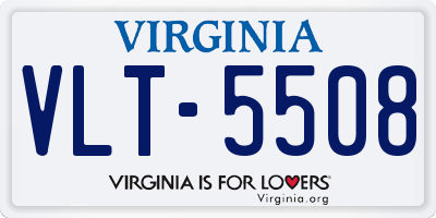 VA license plate VLT5508