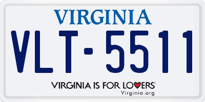 VA license plate VLT5511