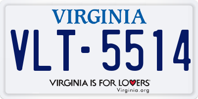 VA license plate VLT5514