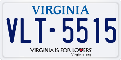 VA license plate VLT5515