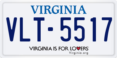 VA license plate VLT5517