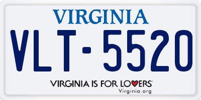 VA license plate VLT5520