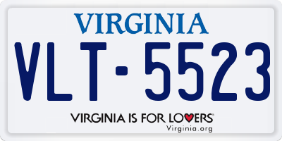 VA license plate VLT5523