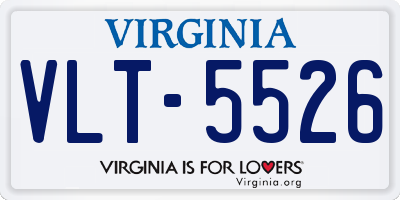 VA license plate VLT5526