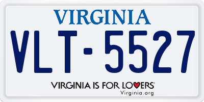 VA license plate VLT5527