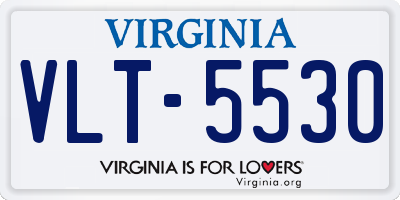 VA license plate VLT5530