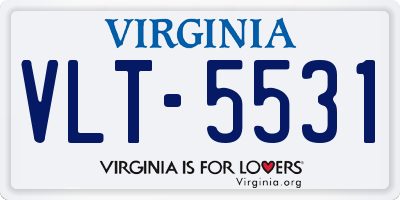 VA license plate VLT5531
