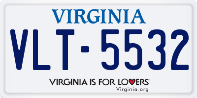 VA license plate VLT5532