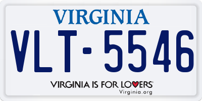 VA license plate VLT5546