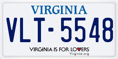 VA license plate VLT5548