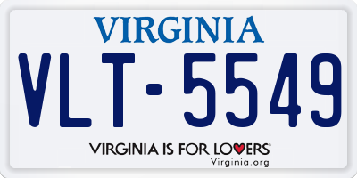 VA license plate VLT5549