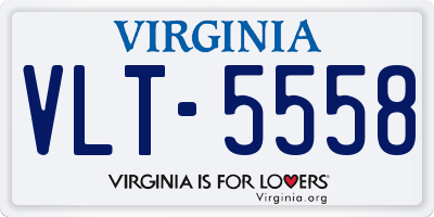 VA license plate VLT5558