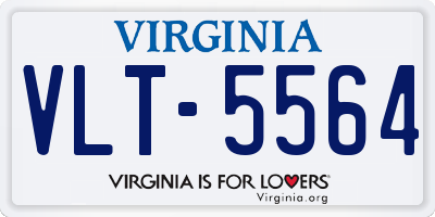 VA license plate VLT5564