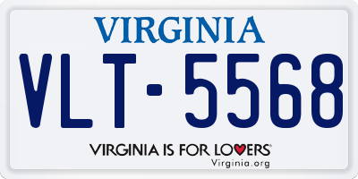 VA license plate VLT5568
