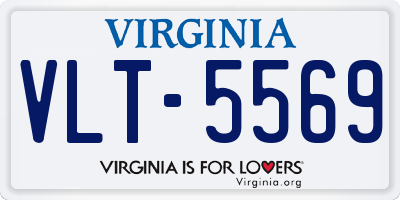 VA license plate VLT5569