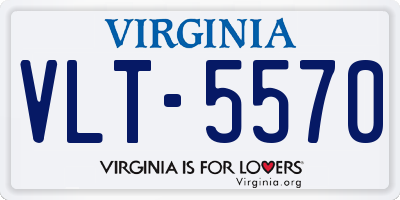 VA license plate VLT5570