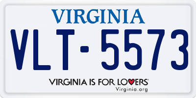 VA license plate VLT5573