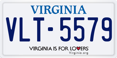 VA license plate VLT5579