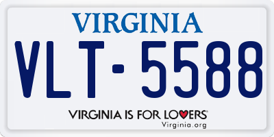 VA license plate VLT5588