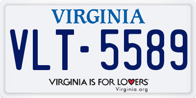 VA license plate VLT5589
