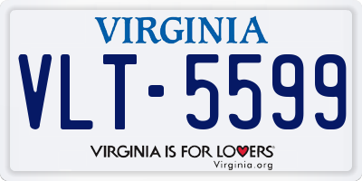 VA license plate VLT5599