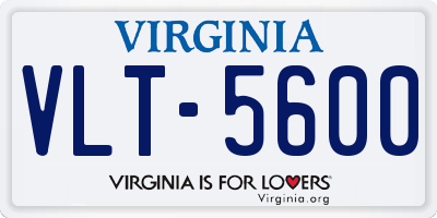 VA license plate VLT5600