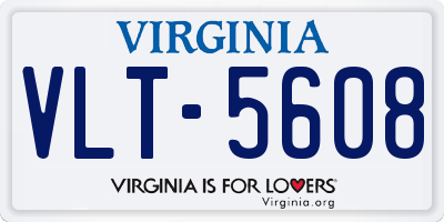 VA license plate VLT5608