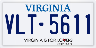 VA license plate VLT5611