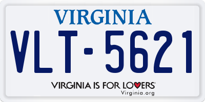 VA license plate VLT5621
