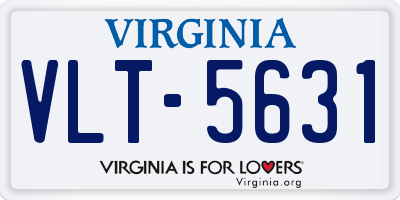 VA license plate VLT5631