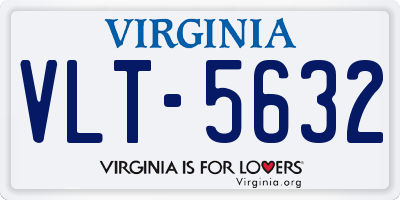 VA license plate VLT5632