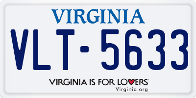 VA license plate VLT5633